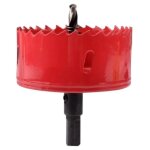 Scie cloche bi - mtal 80mm, scie trpan pour fer, alm, bois, cloison sche, tuyau, plastique, panneau ...