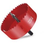 Scie cloche bi - métal, scie cloche bois Ø100mm, scie trépan avec adaptateur hexagonal et foret de centrage, ... Scie cloche bi - métal, scie cloche bois Ø100mm, scie trépan avec adaptateur hexagonal et foret de centrage, ...