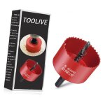 Scie cloche bi - m�tal, scie cloche bois �60mm, scie tr�pan avec adaptateur hexagonal et foret de centrage, ...