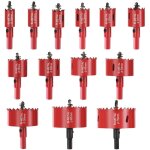 Scie cloche bi - m�tal, coffret de scie tr�pan 13 pcs avec 13 mandrins, 13 cl� hexagonale et 13 ressorts, ...