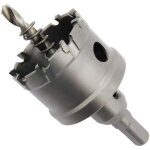 Scie cloche bim�tallique en carbure t. c. t robuste de qualit� industrielle coupe trou en acier inoxydable ...