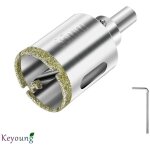 Scie cloche diamant 35 mm, foret diamant avec foret guidage central, scie cloche carrelage avec revtement ...