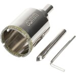 Scie cloche diamant 35mm, tr�pan pour carrelage, c�ramique, pierre et verre, outil pr�cis pour coupe ...