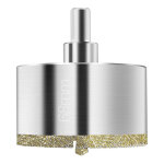 Scie cloche diamant 68 mm, foret diamant avec foret guidage central, scie cloche carrelage avec revtement ...