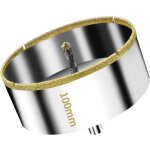 Scie cloche diamant�e 100 mm avec foret guidage de centrage, scie cloche carrelage avec rev�tement diamant, ...