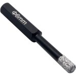 Scie cloche diamante de 6 mm  la cire - pour porcelaine, verre, cramique