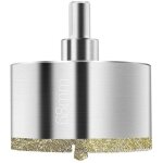 Scie cloche diamante 68 mm avec revtement de surface diamant, pour couper verre, carrelage, cramique, ...