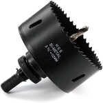 Scie cloche hss m42 bim�tallique 92mm - tige hexagonale, pour bois, cloison s�che, t�le m�tallique