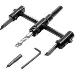 Scie cloche rglable, trpan rglable 30 - 120mm mche  bois foret pour percer des trous sur bois plastique ...