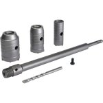 Scie � cloche tr�pan, �30mm, 40mm, 50mm set de scies cloches , tr�pan b�ton 350 mm sds plus tige d'extension ...