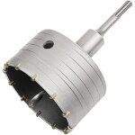 Scie  cloche trpan bton avec adaptateur sds plus 110 mm, pour brique bton ciment pierre (100mm + ...