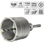 Scie � cloche tr�pan couronne carotteuse � sec � 68mm + adaptateur sds plus 110 mm + foret de centrage ...
