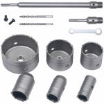Scie  cloche trpan, set de scies cloches, 10 pcs trpan bton sds tige d'extension pointe en carbure ...