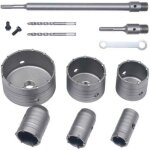 Scie � cloche tr�pan, set de scies cloches, 10 pcs tr�pan b�ton sds tige d'extension pointe en carbure ...