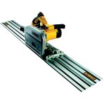 Scie plongeante 1300w + rail 1, 5m - dewalt - dws520kt