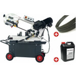 Torros - scie  ruban mobile pour mtaux 0 - 45 capacit de coupe ronde 178 mm 0, 75 kw 230v 5 lames ...