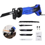 Scie sabre 900w avec 5 lames de scie, 2800 rpm, le super moteur de la scie � guichet peut couper le m�tal, ...