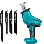 Insma - scie sabre scie alternative �lectrique sans fil avec 4 lames de scie pour batterie makita 18v ...