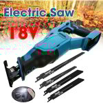 Teetok - scie sabre, scie alternative sans fil 3000 w, vitesse variable, coupe du bois et du métal avec ... Teetok - scie sabre, scie alternative sans fil 3000 w, vitesse variable, coupe du bois et du métal avec ...