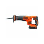 Black + decker - scie sabre sans fil black + decker - 18v - dbattement 22mm - livre avec 1 batterie ...