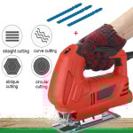 Scie sauteuse �lectrique 500 w pour bois, m�tal, plastique, outil �lectrique, lames de coupe, 6 vitesses ...