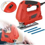 Scies sauteuses, scie sauteuse �lectrique � poign�e pour bois, m�tal et plastique, 3 lames, 3000 tr / ...