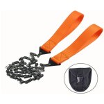 Scie sauteuse portable de camping en plein air, scie � cha�ne � tirer � la main, outil de survie multifonction ...