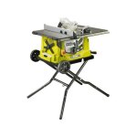 Ryobi - scie sur table 1 800 w - table alu + pietement retractable, lame 254mm 48 dents, guide parallele ...