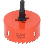 La scie � trou de 80 mm avec une �pine de dents r�sistantes aux coups d'impassement coupe la carte pvc ...