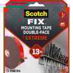 Scotch double face extr�me 10m x 19mm fix 3m blanc