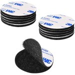 Scratch autocollant double face extra fort, noir bande auto - adh�sif r�utilisable rond 5cm adhesif double ...