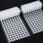 Scratch autocollant rond, 500 paires 10mm cercles avec crochet et boucle auto adhsifs, 1000pcs autocollantes ...