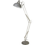 Searchlight goliath lampadaire gris & chrome