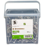 Seau de 500 vis terrasse 5x50 inox a2 t�te frais�e torx t25 pointe antifendage type 17 - 1 pi�ce