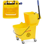 Seau essoreur � roulettes 24 l - charriot de nettoyage seau essoreur � roulettes