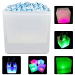 Seau � glace avec �clairage led 6 couleurs, seau � glace carr�, id�al pour refroidir le champagne, le ...