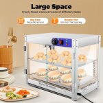 Seau � nourriture comptoir de maintien au chaud vitrine de pr�sentation seau � collations �clairage commercial ...