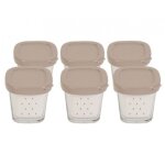 Seb - coffret de 6 pots yaourt verre avec couvercle et gouttoir (xf100101, xf100501) yaourtire tefal ...