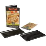 Seb - plaques grill panini par 2 xa800312 pour appareil � croque monsieur tefal , snack collection, snack ...