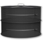 S�choir � herbes � 2 couches (noir), filet de s�chage suspendu de 60 cm, filet de s�chage pliable pour ...