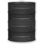 S�choir � herbes 4 couches (noir), filet de s�chage suspendu de 60 cm, filet de s�chage pliable pour ...