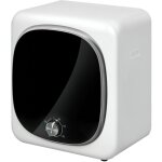 Schoir linge portable - 800w 60c max. - 5 modes - installation murale ou  poser - blanc noir