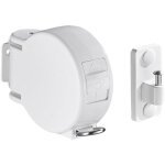 S�choir � linge pratique - tendeur de corde � linge r�tractable - montage mural - pour s�cher des tissus ...