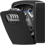 Secure key box, superior large key box, key safe with 4 digit numeric code, secure wall key box for indoor, ...