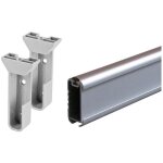 Seed - tube de penderie ovale en kit - d�cor : anodis� argent - mat�riau : alu - longueur : 1000 mm - ...