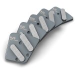 Segments de diamant, g20, soft floor (5 pices) pour la monobrosse menzer esm 406