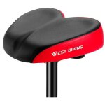Selle de vlo pour vlo, gros cul, vlo de montagne, confortable, rtro, accessoires de vlo, rouge