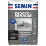 Semin - mortier colle pour carrelage kedocol super blanc poudre, int�rieur, sac de 25 kg