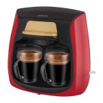 Sencor - machine a caf sce 2101rd - 0, 3 l - 500 w - 2 tasses incluses - rouge