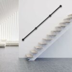 12ft acier inoxydable rampe balustrade escalier main courante mur tube escalier banni�re murale escalier ...